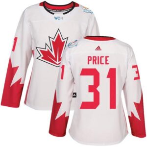 6861a02c46709_1 Team Canada #31 Carey Price White 2016 World Cup Women's Stitched NHL Jersey