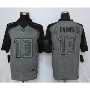 6861a03618e5a_1 Buccaneers #13 Mike Evans Gray Men's Stitched NFL Limited Gridiron Gray Jersey