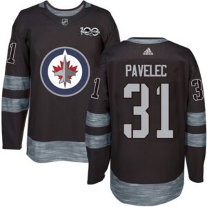 6861a046ef3af_1 Jets #31 Ondrej Pavelec Black 1917-2017 100th Anniversary Stitched NHL Jersey