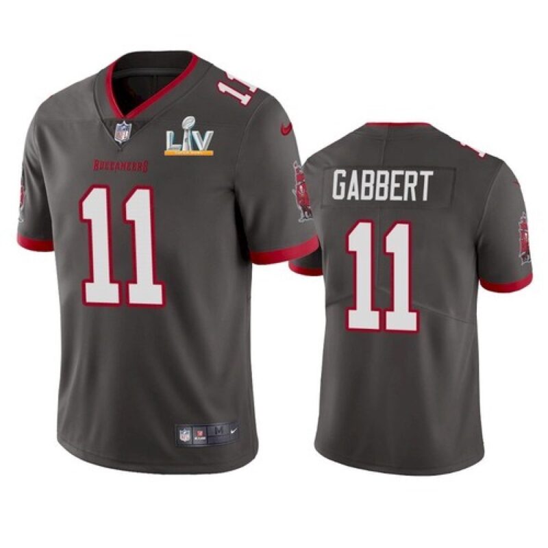 6861a07b594d3_1 Men's Tampa Bay Buccaneers #11 Blaine Gabbert Grey 2021 Super Bowl LV Limited Stitched Jersey