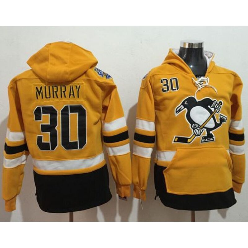 6861a07e6190f_1 Penguins #30 Matt Murray Gold Sawyer Hooded Sweatshirt 2017 Stadium Series Stitched NHL Jersey
