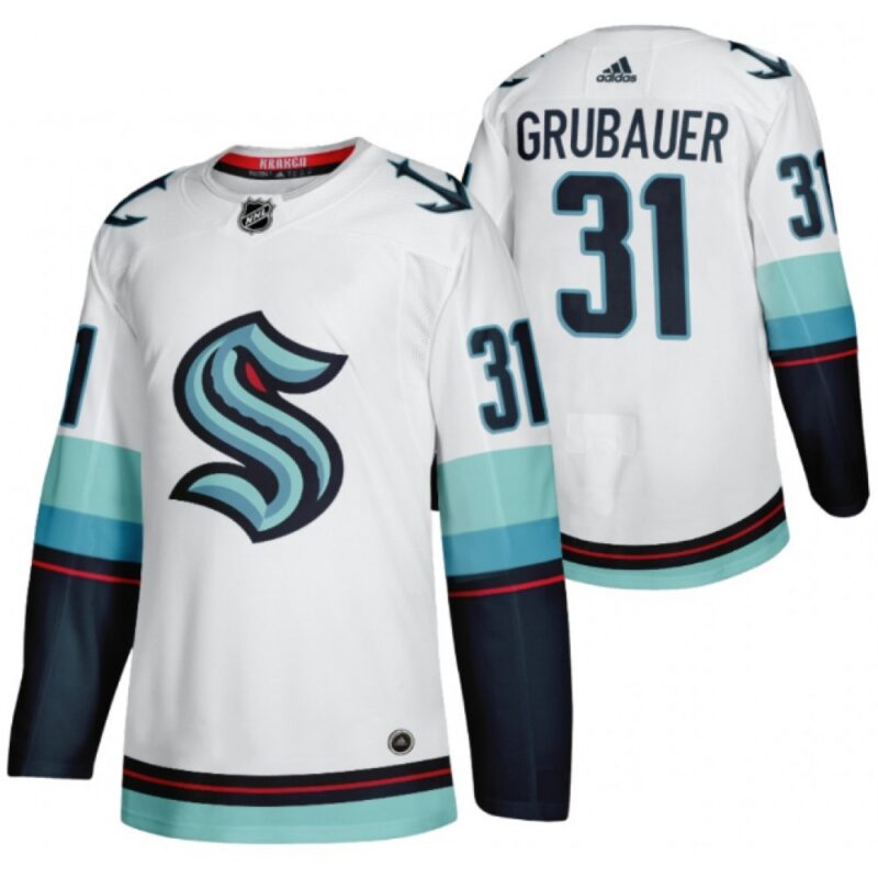 6861a09d6c5e6_1 Men's Seattle Kraken #31 Philipp Grubauer White Stitched Jersey