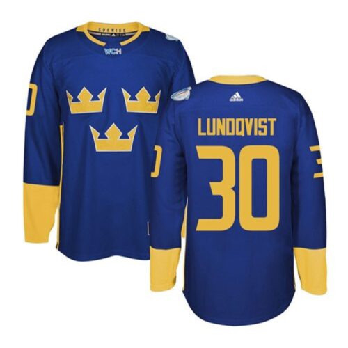 6861a0a0b829a_1 Team Sweden #30 Henrik Lundqvist Blue 2016 World Cup Stitched NHL Jersey