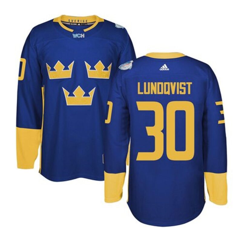 6861a0a0b829a_1 Team Sweden #30 Henrik Lundqvist Blue 2016 World Cup Stitched NHL Jersey