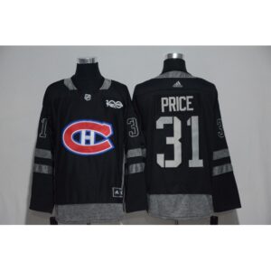 6861a0d48ec54_1 Montreal Canadiens #31 Carey Price Black Men's 1917-2017 100th Anniversary Stitched NHL Jersey