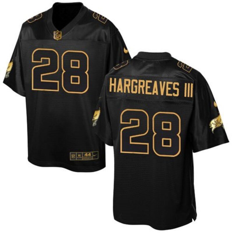 6861a0d68af70_1 Buccaneers #28 Vernon Hargreaves III Black Men's Stitched NFL Elite Pro Line Gold Collection Jersey