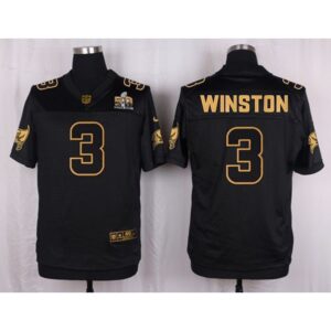 6861a0dc043d8_1 Buccaneers #3 Jameis Winston Black Men's Stitched NFL Elite Pro Line Gold Collection Jersey