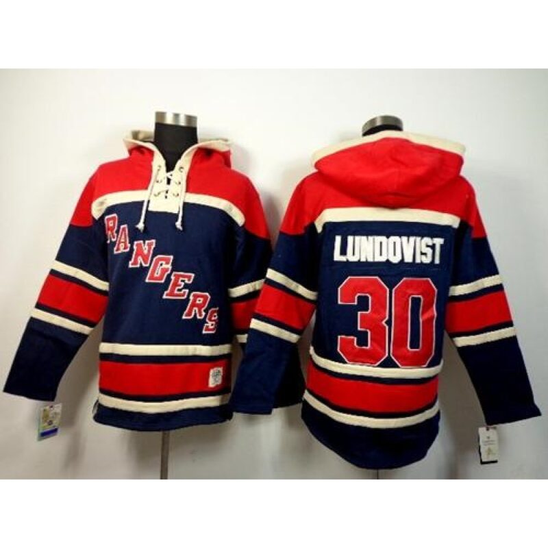 6861a1028cf0d_1 Rangers #30 Henrik Lundqvist Navy Blue Sawyer Hooded Sweatshirt Stitched NHL Jersey