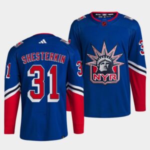 6861a10593447_1 Men's New York Rangers #31 Igor Shesterkin Blue 2022-23 Reverse Retro Stitched Jersey