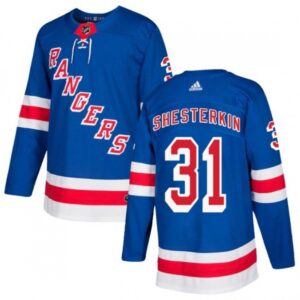 6861a108bf561_1 Men's New York Rangers #31 Igor Shesterkin Blue Home Stitched Jersey