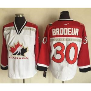 6861a1305b03a_1 Team CA. #30 Martin Brodeur White/Red Throwback Stitched NHL Jersey