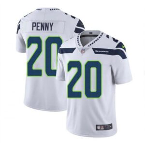6861a147e3218_1 Men's Seattle Seahawks #20 Rashaad Penny White Vapor Untouchable Limited Stitched Jersey