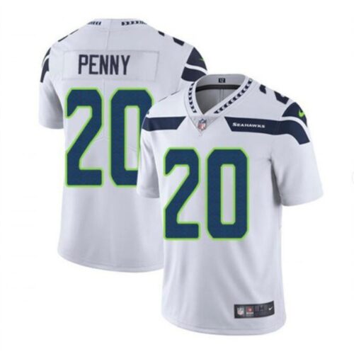 6861a147e3218_1 Men's Seattle Seahawks #20 Rashaad Penny White Vapor Untouchable Limited Stitched Jersey
