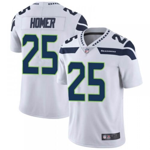 6861a14d8a061_1 Men's Seattle Seahawks #25 Travis Homer White Vapor Untouchable Limited Stitched Jersey