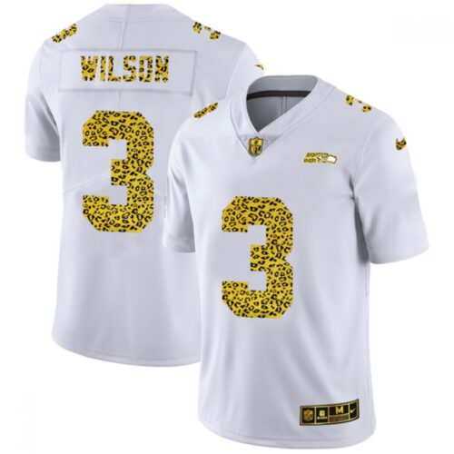 6861a15b88655_1 Men's Seattle Seahawks #3 Russell Wilson 2020 White Leopard Print Fashion Limited Stitched Jersey