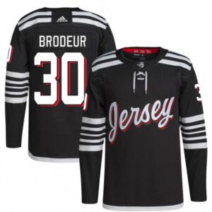 6861a174d0ec1_1 Men's New Jersey Devils #30 Martin Brodeur 2021/22 Black Stitched Jersey