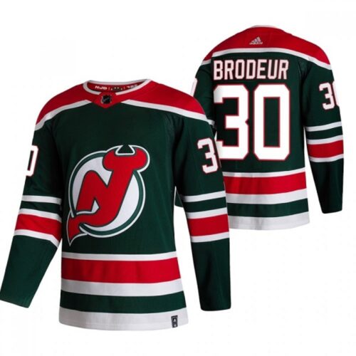6861a177e2d49_1 Men's New Jersey Devils #30 Martin Brodeur 2021 Green Reverse Retro Stitched NHL Jersey