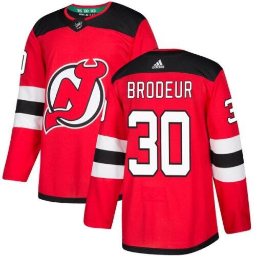 6861a17ae751c_1 Men's New Jersey Devils #30 Martin Brodeur Red Stitched NHL Jersey