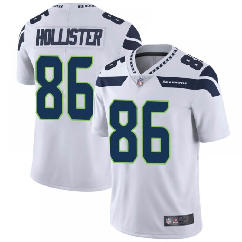 6861a17e0645e_1 Men's Seattle Seahawks #86 Jacob Hollister White Vapor Untouchable Limited Stitched Jersey