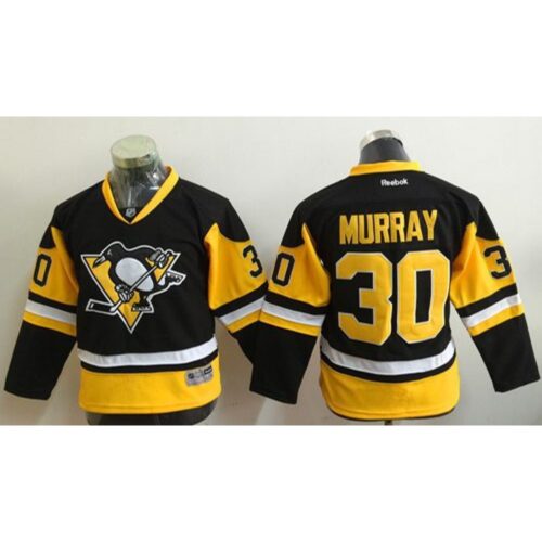 6861a18cdeeca_1 Penguins #30 Matt Murray Black Alternate Stitched Youth NHL Jersey