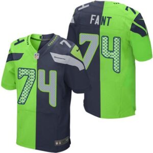 6861a19298e33_1 Seahawks #74 George Fant Steel Blue/Green Men's Stitched NFL Elite Split Jersey
