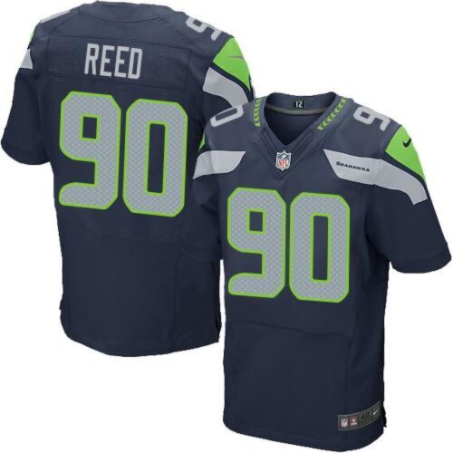 6861a1a9e584b_1 Seahawks #90 Jarran Reed Steel Blue Team Color Men's Stitched NFL Elite Jersey