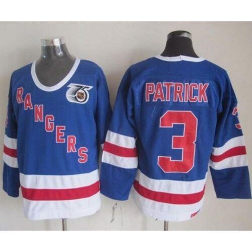 6861a1b1334fe_1 Rangers #3 James Patrick Blue CCM 75TH Stitched NHL Jersey