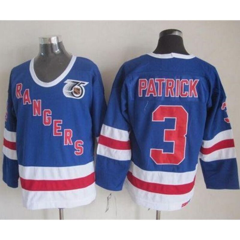 6861a1b1334fe_1 Rangers #3 James Patrick Blue CCM 75TH Stitched NHL Jersey