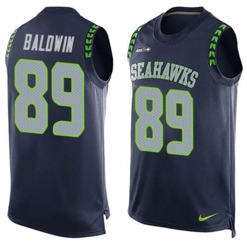 6861a1fa62658_1 Seahawks #89 Doug Baldwin Steel Blue Team Color Men's Stitched NFL Limited Tank Top Jersey