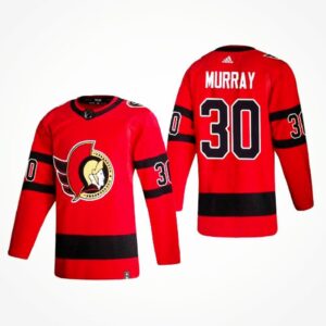 6861a224a99b9_1 Men's Ottawa Senators #30 Matt Murray 2021 Red Reverse Retro Stitched Jersey