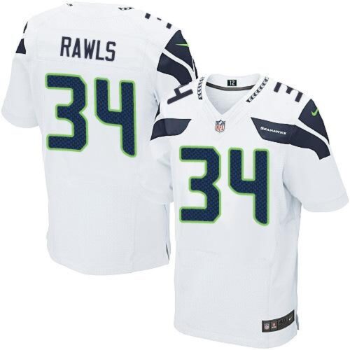 6861a22895a04_1 Seahawks #34 Thomas Rawls White Men's Stitched NFL Elite Jersey