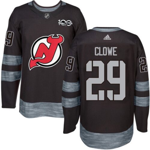 6861a23dca24b_1 Devils #29 Ryane Clowe Black 1917-2017 100th Anniversary Stitched NHL Jersey