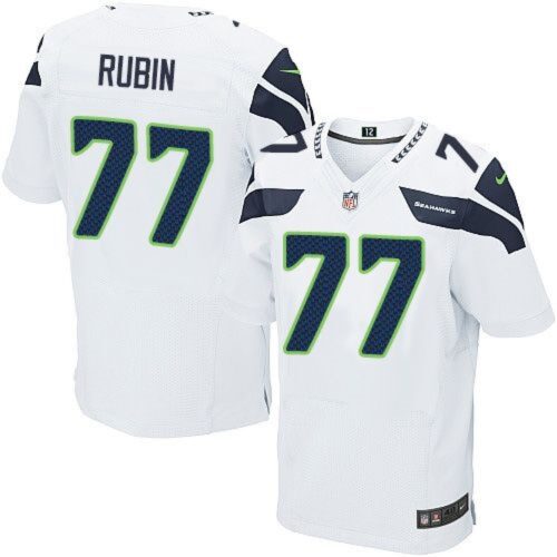6861a241a3421_1 Seahawks #77 Ahtyba Rubin White Color Men's Stitched NFL Elite Jersey