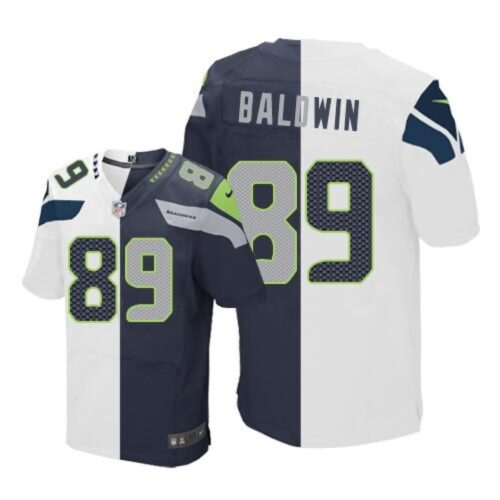 6861a252bed39_1 Seahawks #89 Doug Baldwin White/Steel Blue Men's Stitched NFL Elite Split Jersey