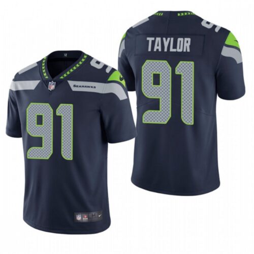 6861a26764ac4_1 Men's Seattle Seahawks #91 Darrell Taylor Navy Vapor Untouchable Limited Stitched NFL Jersey