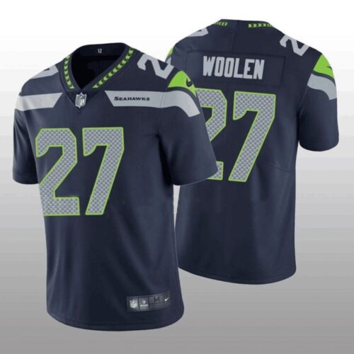 6861a26d25b94_1 Men's Seattle Seahawks #27 Tariq Woolen Navy Vapor Untouchable Stitched Football Jersey