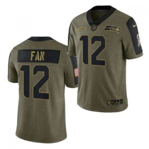6861a272e0a90_1 Men's Seattle Seahawks #12 Fan 2021 Olive Salute To Service Limited Stitched Jersey