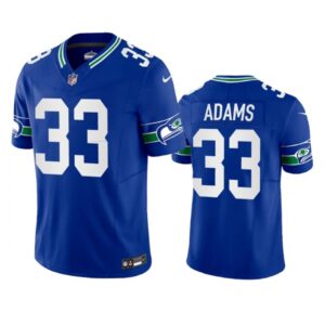 6861a2ae26dac_1 Men's Seattle Seahawks #33 Jamal Adams Royal 2023 F.U.S.E. Vapor Limited Throwback Stitched Jersey