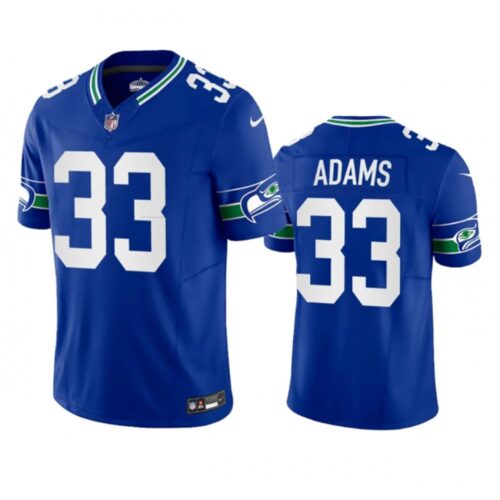 6861a2ae26dac_1 Men's Seattle Seahawks #33 Jamal Adams Royal 2023 F.U.S.E. Vapor Limited Throwback Stitched Jersey