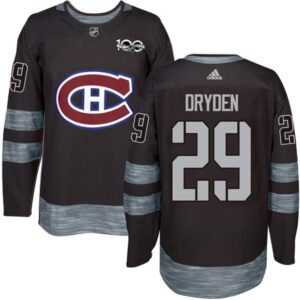 6861a2bbf3567_1 Canadiens #29 Ken Dryden Black 1917-2017 100th Anniversary Stitched NHL Jersey