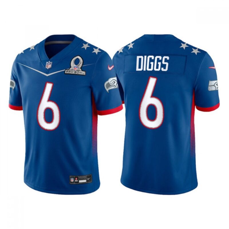 6861a2d1a6810_1 Men's Seattle Seahawks #6 Quandre Diggs 2022 Royal NFC Pro Bowl Stitched Jersey