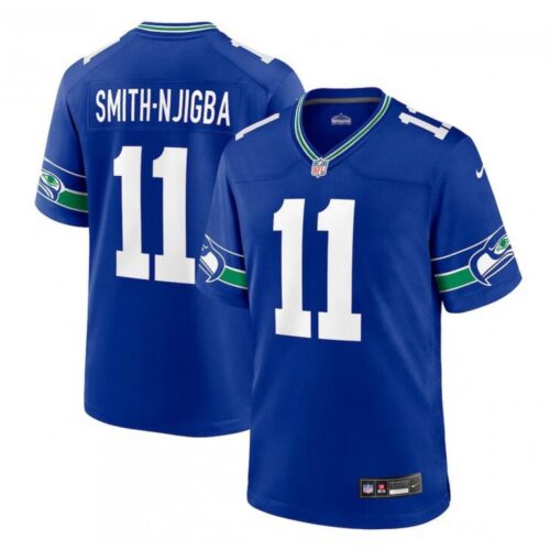 6861a2d4c4e10_1 Men's Seattle Seahawks #11 Jaxon Smith-Njigba Royal Throwback Player Stitched Game Jersey