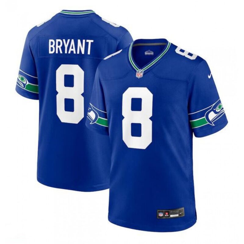 6861a2ec364b0_1 Men's Seattle Seahawks #8 Coby Bryant Royal Throwback Player Stitched Game Jersey