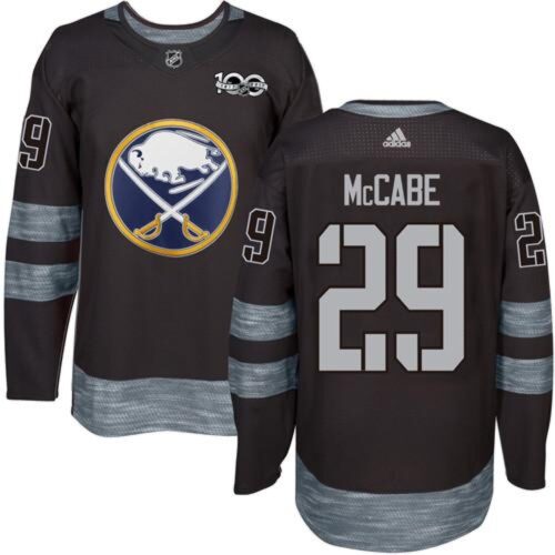 6861a301d1931_1 Sabres #29 Jake McCabe Black 1917-2017 100th Anniversary Stitched NHL Jersey
