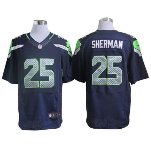 6861a30b0fb49_1 Seahawks #25 Richard Sherman Steel Blue Team Color Men's Stitched NFL Elite Jersey