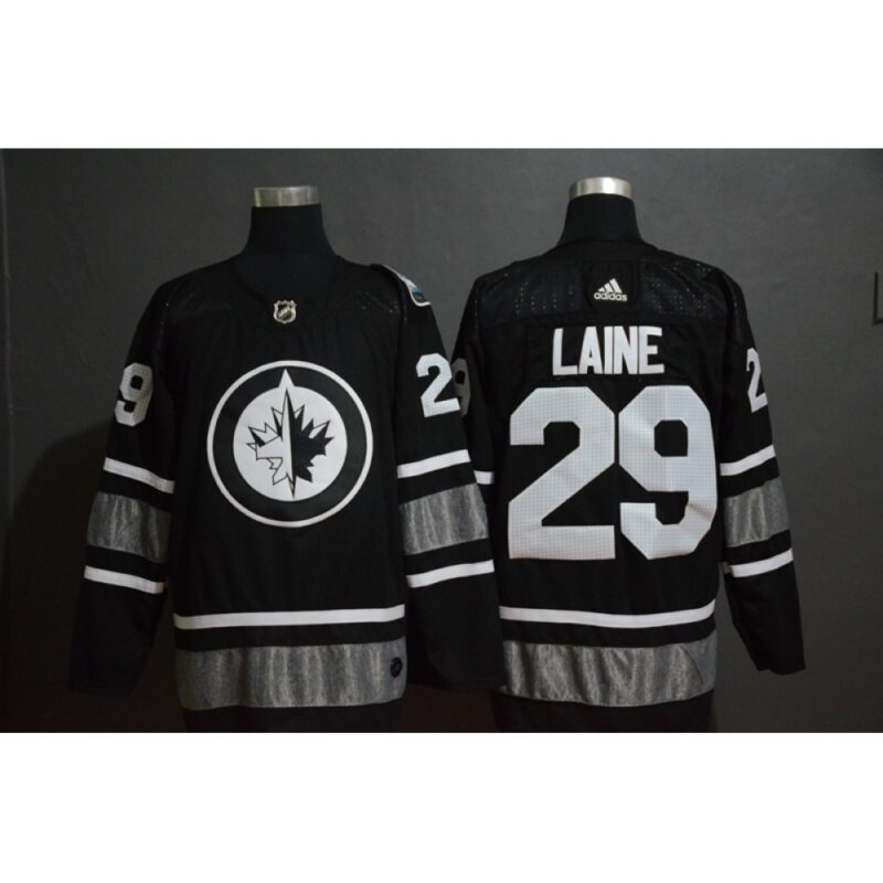 6861a31a573b0_1 Men's Winnipeg Jets #29 Patrik Laine Black 2019 NHL All-Star Game Jersey