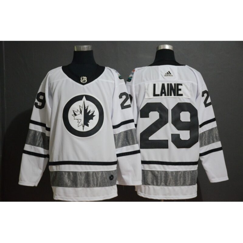 6861a329667c3_1 Men's Winnipeg Jets #29 Patrik Laine White 2019 NHL All-Star Game Jersey