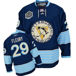 6861a350a430a_1 Penguins #29 Andre Fleury 2011 Winter Classic Vintage Stitched Dark Blue Youth NHL Jersey