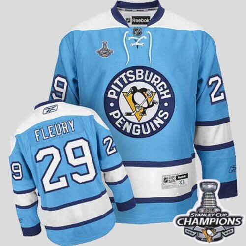 6861a3590f5a4_1 Penguins #29 Andre Fleury Blue 2016 Stanley Cup Champions Stitched Youth NHL Jersey