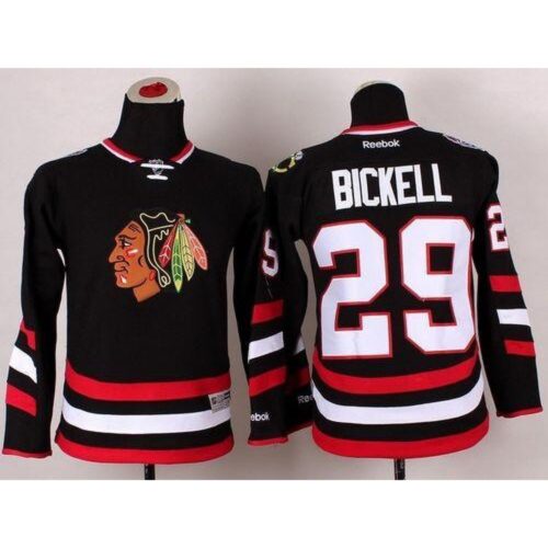 6861a361e7103_1 Blackhawks #29 Bryan Bickell Black 2014 Stadium Series Stitched Youth NHL Jersey